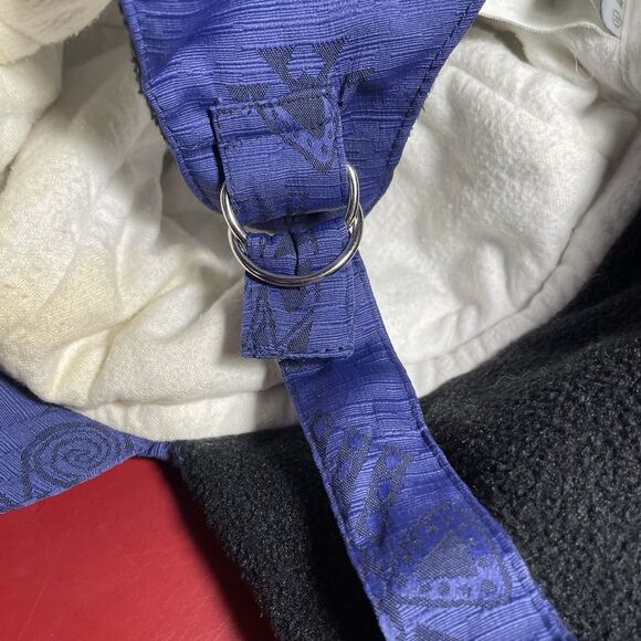 Vtg 80s Nils Womens Ski Jacket Size 6 Belted Hooded  Purple Aztec Print With Cap - Picture 14 of 16